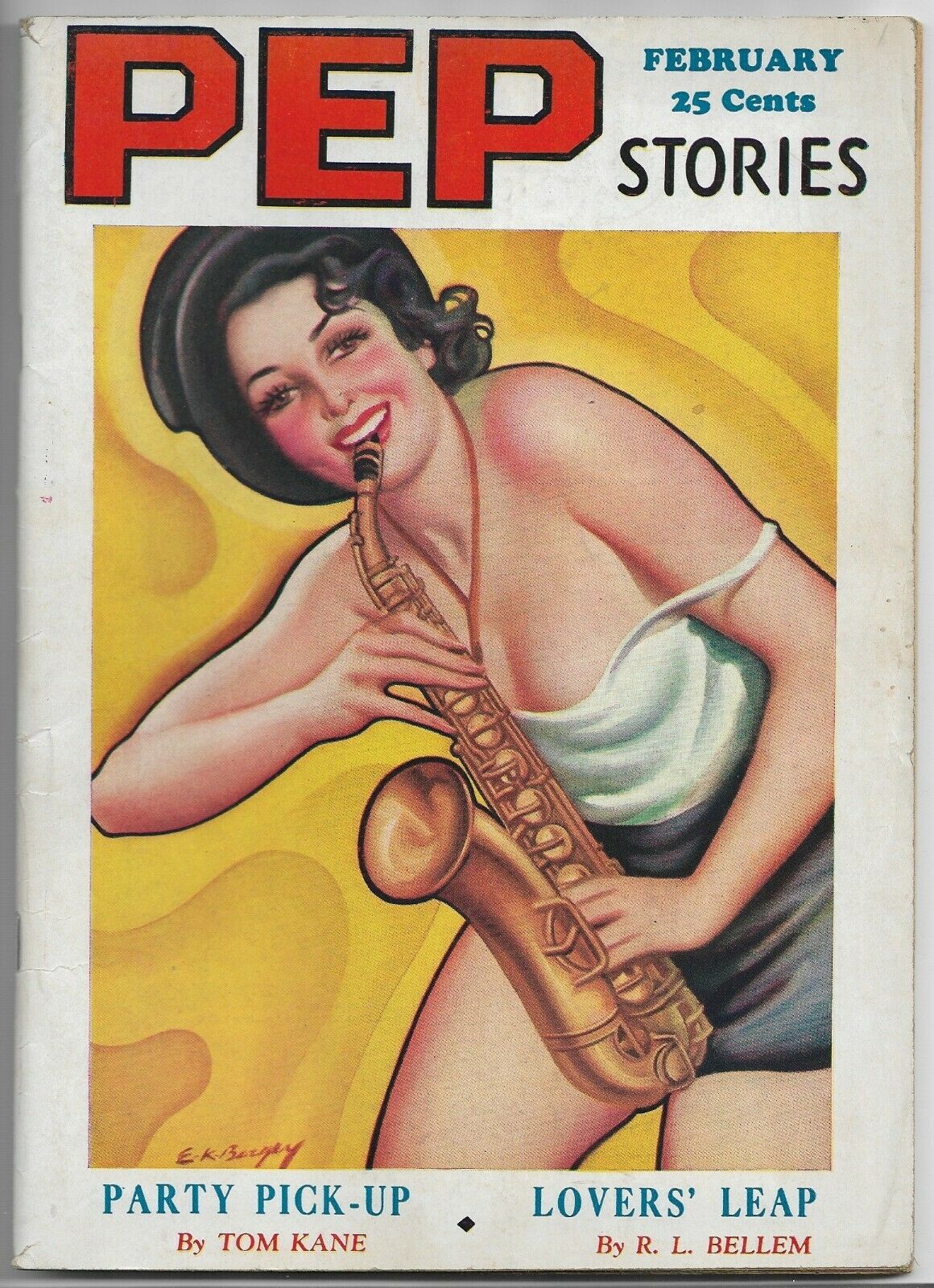 Pep Stories - February 1936