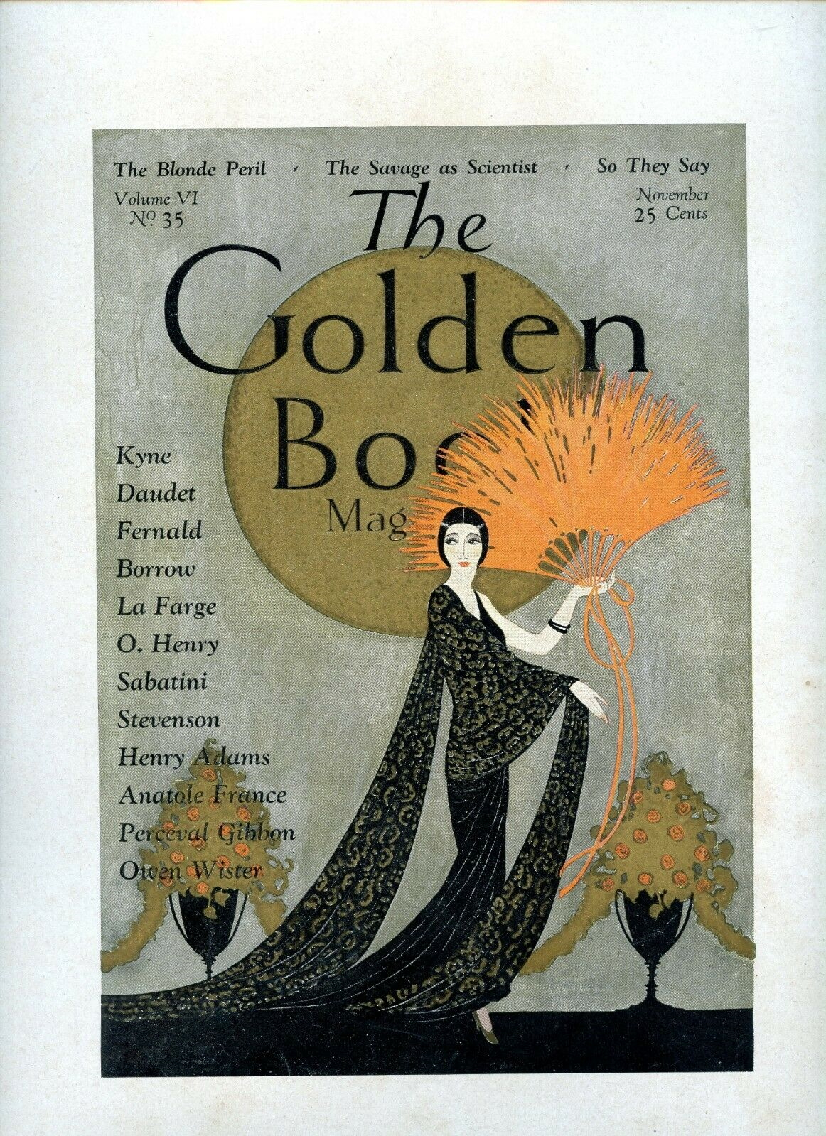 Cover Proof - Golden Book Magazine - November 1929