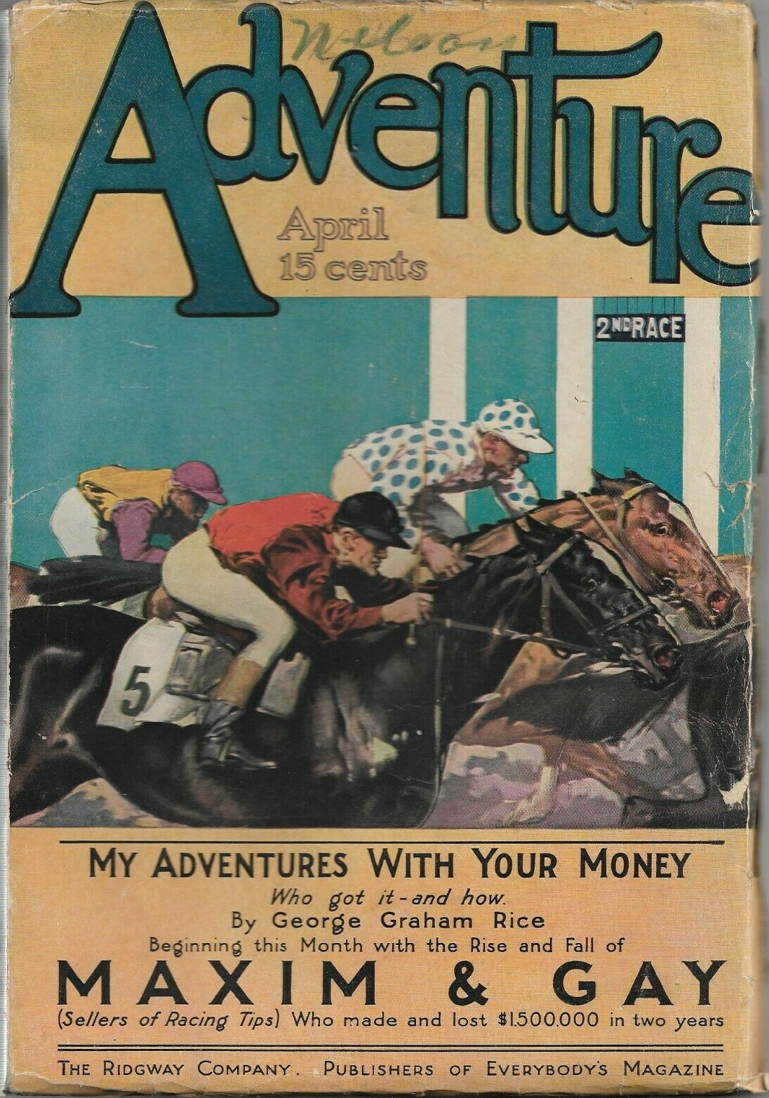 Adventure - April 1911